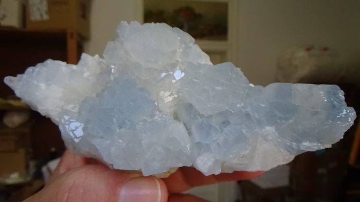 Celestine Crystal on matrix - 140×80×60 mm - 800 g - (1)