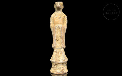 Ceramic "Deity" figure, Tang style