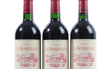 Château La Dominique 1995 Saint-Émilion (three bottles)