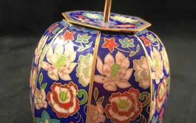 Chinese Art Egg Ornament Cloisonne Vase