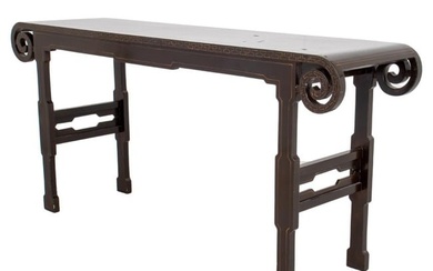 Chinese Lacquered Wood Console Table
