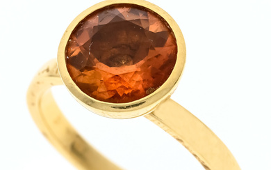 Citrine ring GG 750/000 with a