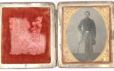 Civil War Tintype of Cavalryman