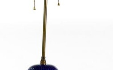 Cobalt Porcelain Table Lamp