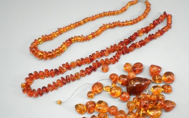 Collection of Soviet Amber Beads