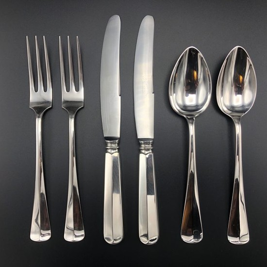 Couvert, Dessert place settings (6) - .833 silver - Netherlands - 1950, 1951, 1956