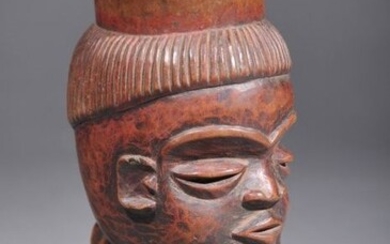 Cups (1) - Wood - "libation cup" - Pende - Congo DRC