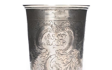 SOLD. Danish Rococo silver beaker. Hans Budtz Sommerfeldt, Aalborg licensed in 1761. Weight 96 g. H. 8.5 cm. – Bruun Rasmussen Auctioneers of Fine Art