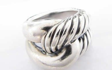 David Yurman Sterling Cable Infinity Knot Ring