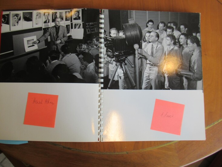 Documentary Display Book Of Photography Classes, With Ansel Adams And Others In The Photography Program At The Art Center School, 1941, With Ansel Adams, Etc.