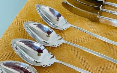 Driade Borek Sipek - Cutlery set - "ALIX" 28 pieces - Silverplate