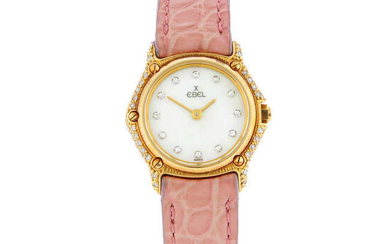 EBEL - an 18ct yellow gold wrist watch, 23mm.