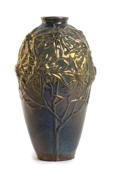 ENEA ANTONELLI - Vase with floral decoration