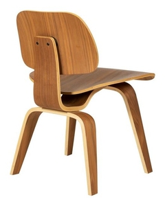 Eames Style Walnut Bentwood Dining Chair