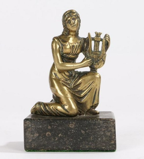Early 19th century bronze depicting a classical muse