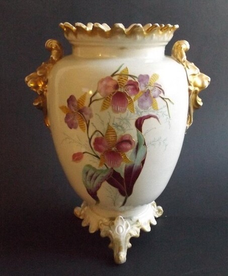 Early Art Nouveau Vase, Mehlheim, Germany 1880s
