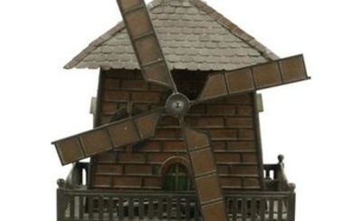 Early Copper and Bronze Windmill Clock