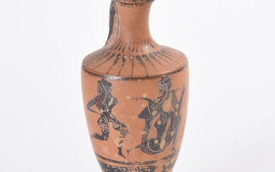 Early Greek Attic Lekythos Oil Bottle.