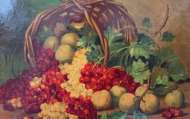 Ecole française du XXe siècle - Nature morte aux fruits