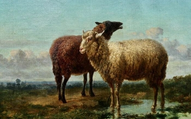 EduoardWoutermaertens (1819-1897) - Sheep in landscape