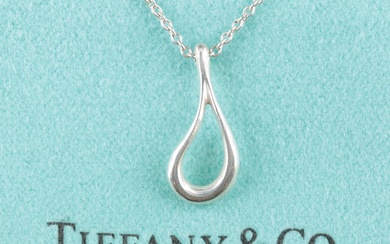 Elsa Peretti for Tiffany & Co. "Open Teardrop" Sterling Pendant Necklace