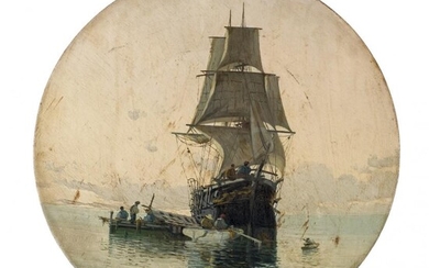 Enrique Saborit. Barco en el mar
