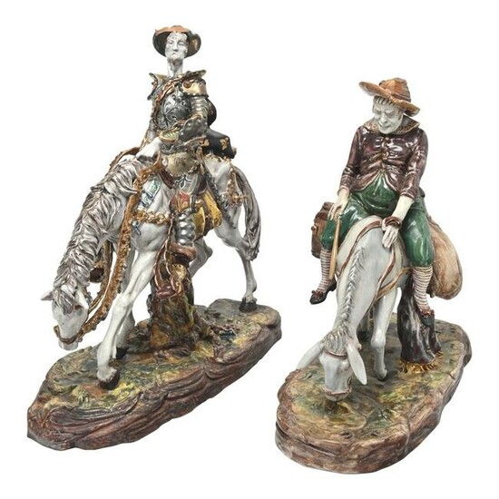 Eugenio Pattarino Don Quixote and Sancho Panza Figures