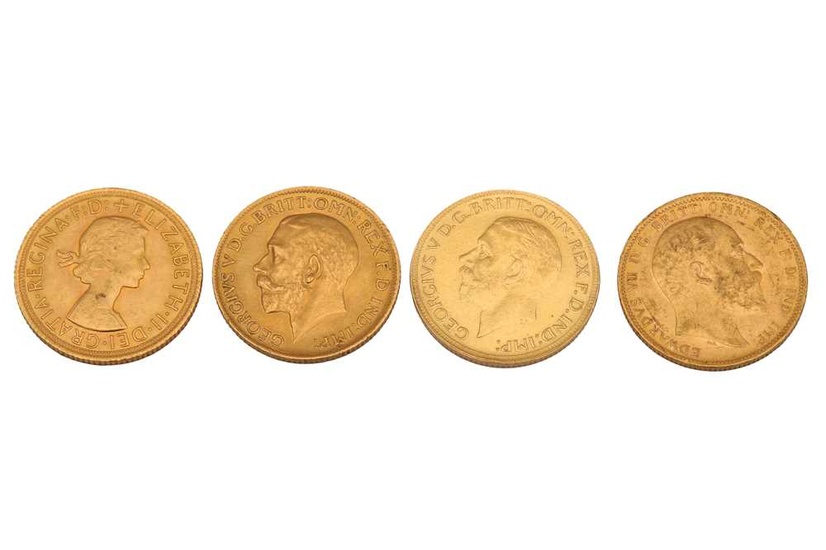 FOUR GOLD FULL SOVEREIGNS