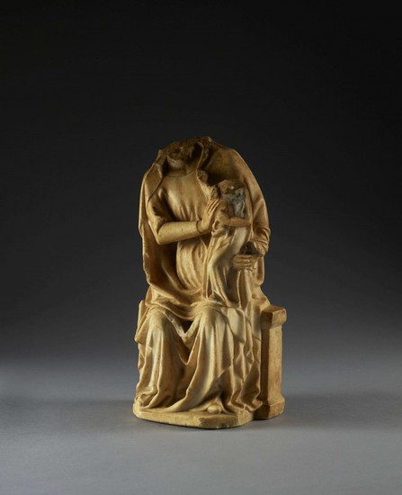 FRANCE ou ITALIE, XIVe SIÈCLE Vierge à l'Enfant assise