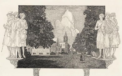 FRANKLIN BOOTH (1874-1948) "Mount Holyoke College