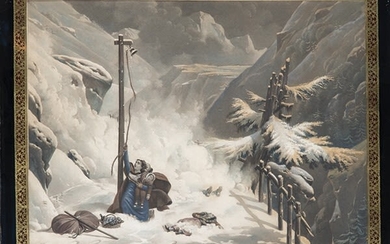 FRENCH SCHOOL Early 19th century - The avalanche
