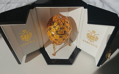 Fabergé egg - Golden Coronation Egg Replica - House of Fabergé - Enamel, Gold leaf