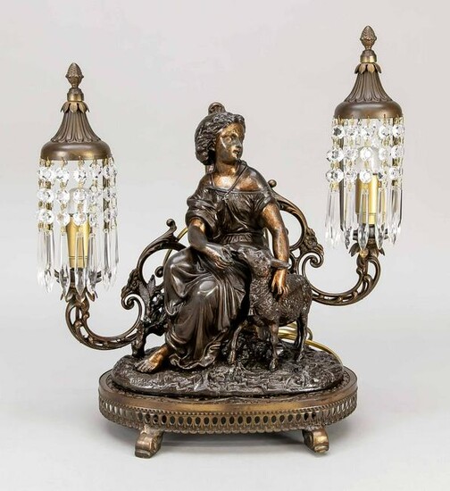 Figural lamp, 19th/20th century
