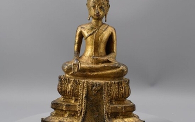 Figure (1) - Bronze - A THAI GILT-LACQUERED BRONZE OF “Phra Malai” - Thailand - Rama III (1824-1851)