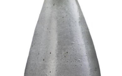 SOLD. Finn Cavling Clausen: A stoneware floor vase modelled in drop-shape. Decorated with grey glaze. Signed FCC, 70311. H. 65 cm. – Bruun Rasmussen Auctioneers of Fine Art