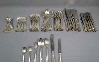 Firma Jaeger Deutschland - Cutlery set - Art Nouveau dining cutlery - 100 silver plating - 12 people / 84 pieces