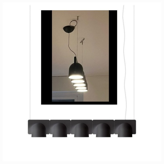 Fontana Arte - Studio Klass - Hanging lamp - Igloo 5 Lights - Polymer