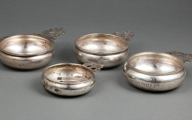 Four American Sterling Silver Porringers