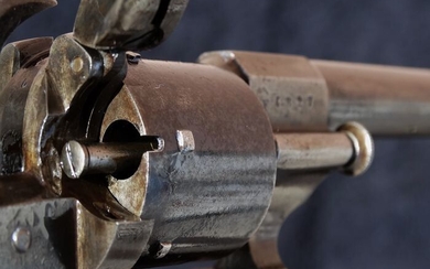 France - 1867 - Lefaucheux Eugène manufacture - TRIPLE ACTION - Pinfire (Lefaucheux) - Revolver - 7mm Cal