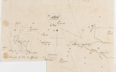 France.- Anonymous. Manuscript map chart of the Pointe du Raz, Brittany, [c. 1799]; and another (2)
