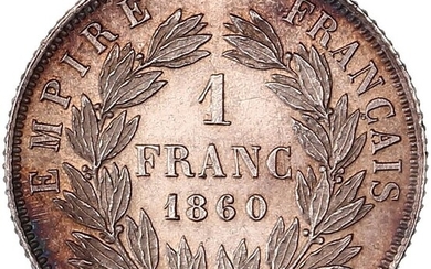 France. Napoléon III (1852-1870). 1 Franc 1860-A, Paris