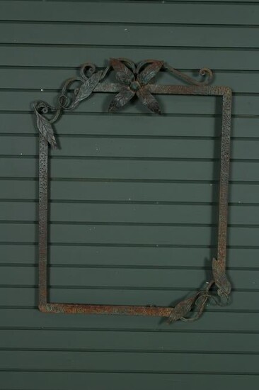 French Fer Forge Wrought Iron Naturalistic Frame