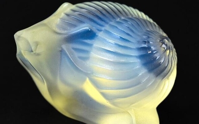 French Lalique Art Glass Statue of a Snail