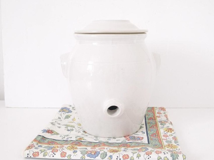 French Vintage Confit pot with lid