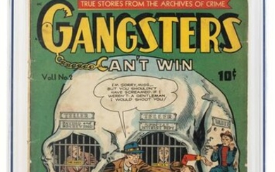 GANGSTERS CAN'T WIN #2 * CGC 2.5 * Crazy SKULL Cover