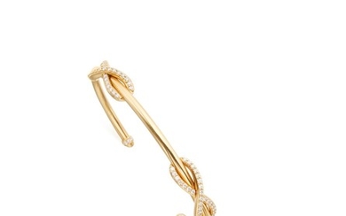 GOLD AND DIAMOND 'DOUBLE INFINITY' CUFF, TIFFANY & CO., FRANCE
