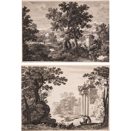Gabriel Perelle, (French, 1603-1675) - Two Forest Landscapes