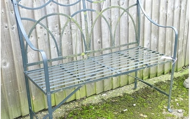 Garden & Architectural : a cast metal two-seater garden benc...