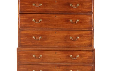 George III Mahogany Chest-on-Chest