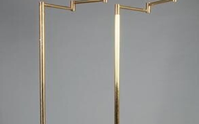George W. Hansen for Metalarte Brass Floor Lamps